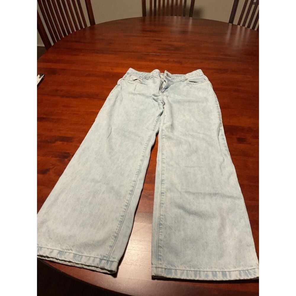 Cat & Jack Wide Leg Light Wash Jeans Size 18